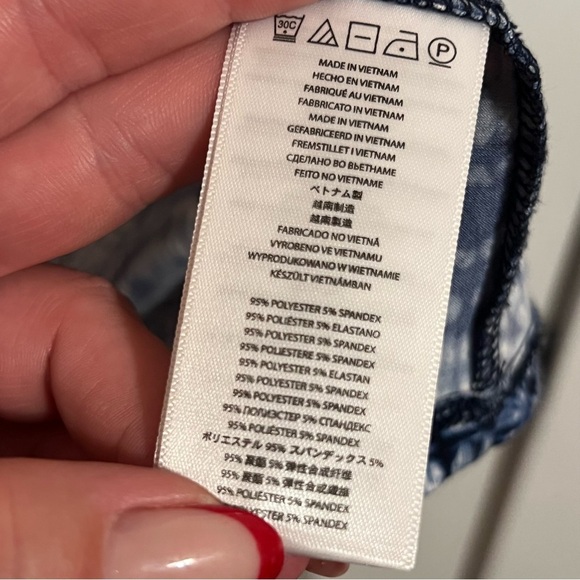 #108 MICHAEL KORS BLUE FAUX WRAP DRESS MEDIUM - Picture 6 of 6